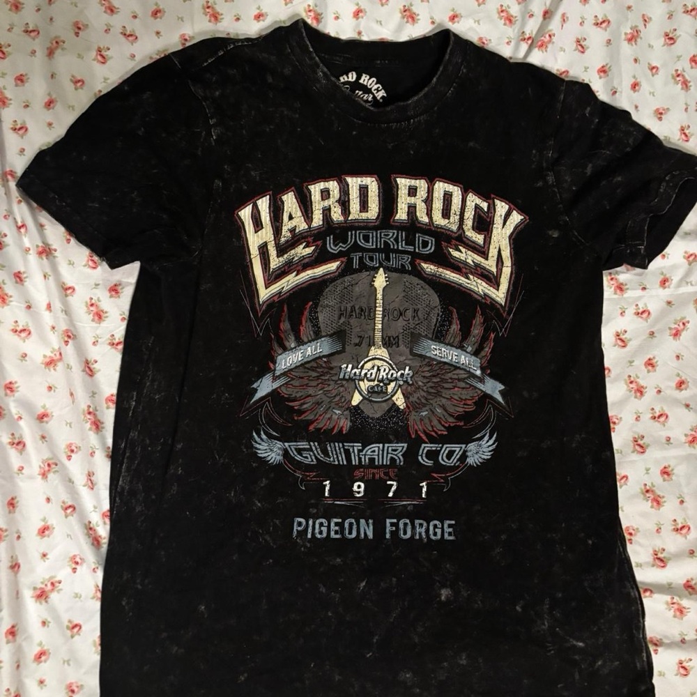 Hard Rock Cafe Distressed Black Tour Tee